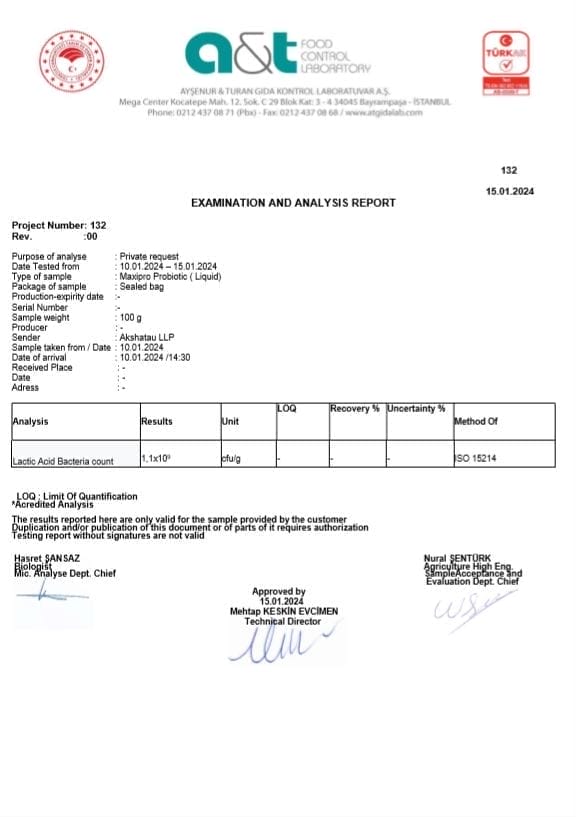 examination and analysis report